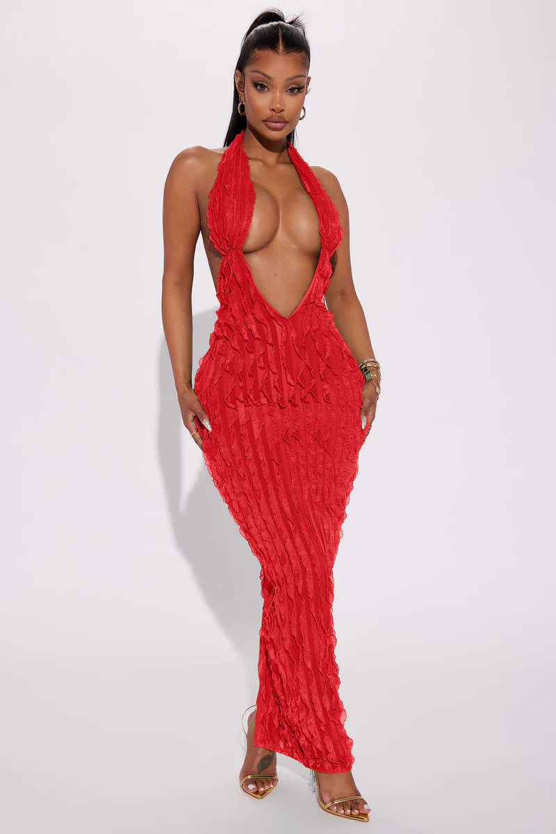 Ivy Textured Maxi Dress